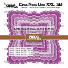 Crealies Crea-Nest-Lies XXL Fantasievierkant A kleine streepjes CLNestXXL155 13x13 cm (115634/1155) *