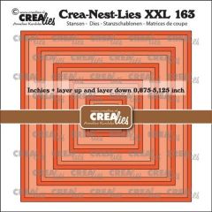 Crealies Crea-Nest-Lies XXL Inchies vierkant CLNestXXL163 max. 5,125 x 5,125 inch (115634/1163) *