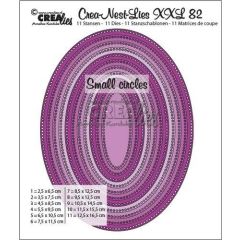 Crealies Crea-Nest-Lies XXL no 82 ovalen - kleine gaatjes CLNestXXL82 16,5x12,5cm (115634/0182) *