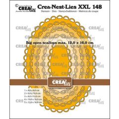 Crealies Crea-Nest-Lies XXL Ovalen grote open schulprand CLNestXXL148 max. 12 x 16 cm (115634/0148) *