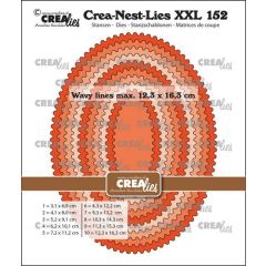 Crealies Crea-Nest-Lies XXL Ovalen met golfrandje CLNestXXL152 12,3x16,3 cm (115634/1152) *