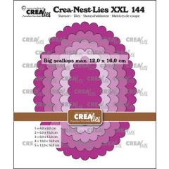 Crealies Crea-Nest-Lies XXL Ovalen met grote schulprand CLNestXXL144 max. 12 x 16 cm (115634/0144) *