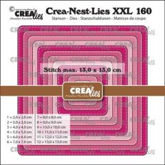 Crealies Crea-Nest-Lies XXL Vierkant stiksteek CLNestXXL160 max. 13 x 13 cm (115634/1160) *