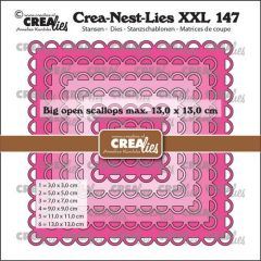 Crealies Crea-Nest-Lies XXL Vierkanten grote open schulprand CLNestXXL147 max. 13 x 13 cm (115634/0147) *