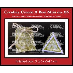 Crealies Create A Box Driehoek doosje mini CCABM25 finishedbox:5x5x6/4,5cm (115634/1925) *