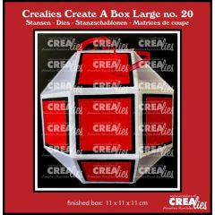 Crealies Create A Box Large Discobal CCABL20 finished:11x11x11cm (115634/2420) *