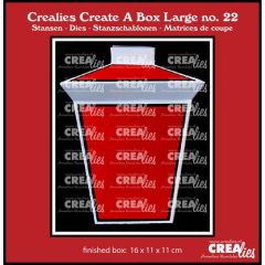 Crealies Create A Box Large Lantaarn CCABL22 finished:16x11x11cm (115634/2422) *