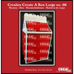 Crealies Create A Box Large Melkpak groot CCABL06 finished: 8x14,5x8 cm (115634/2406) *