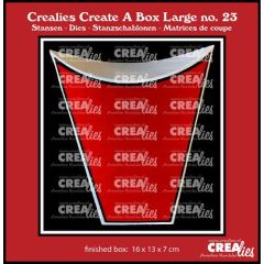 Crealies Create A Box Large Staande kussendoos CCABL23 finished:16x13x7cm (115634/2423) *