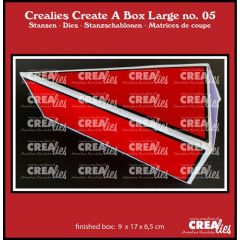 Crealies Create A Box Large Taartpunt groot CCABL05 finished: 9x17x6,5 cm (115634/2405) *