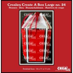 Crealies Create A Box Large Zeshoek doos CCABL24 finished:14x11x11cm (115634/2424) *