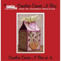 Crealies Create A Box no. 6 milk carton 14,0 x 16,2 cm / CCAB06 (115634/2006) *
