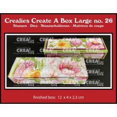 Crealies Create A Box Waxinelichtjes doosje CCABL26 finishedbox:12x4x2,3cm (115634/2426) *