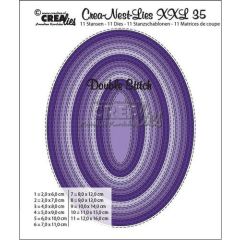 Crealies Double Stitch Oval max. 12 x 16 cm / CLNestXXL35 (115634/0035) *