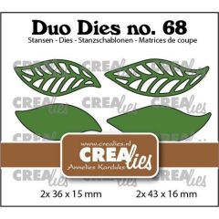 Crealies Duo Dies Blaadjes 19 CLDD68 2x 43 x 16 mm + 2x 36 x 15 mm (115634/0768) *