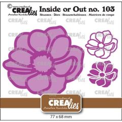 Crealies Inside or Out - Anemoon groot CLIO103 77x68mm (115634/1303) *
