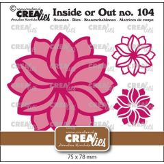 Crealies Inside or Out - Fantasiebloem A groot CLIO104 75x78mm (115634/1304) *
