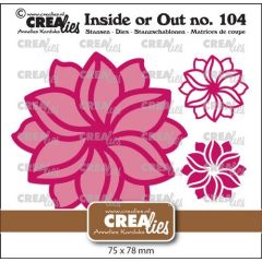Crealies Inside or Out - Fantasiebloem A groot 75x78mm (CLIO104) *