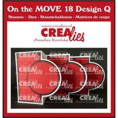Crealies On the MOVE Design Q Cirkels CLMOVE18 folded: 10 x 12 cm (115634/4818) *