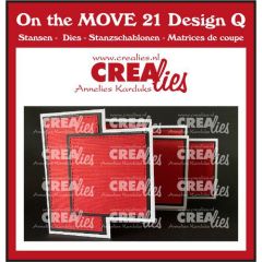 Crealies On the MOVE Design Q Vierkanten CLMOVE21 folded: 10 x 12 cm (115634/4821) *