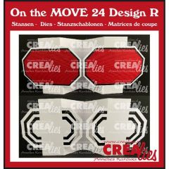 Crealies On the MOVE Design R achthoeken CLMOVE24 10x13,5cm (115634/4824) *