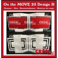 Crealies On the MOVE Design R vierkanten CLMOVE25 10x13,5cm (115634/4825) *
