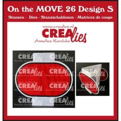 Crealies on the MOVE Design S Drieh. kaart halve cirkels CLMOVE26 10x12/19 cm (115634/4826) *