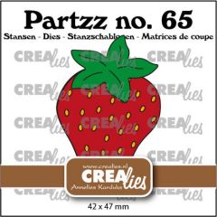 Crealies Partzz Aardbei groot CLPartzz65 42 x 47 mm (115634/5065) *