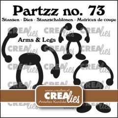 Crealies Partzz Armen en benen voor fruit CLPartzz73 40x47mm (115634/5073) *