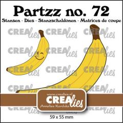 Crealies Partzz Banaan groot CLPartzz72 59x55mm (115634/5072) *
