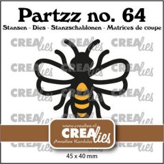 Crealies Partzz Bij groot CLPartzz64 45 x 40 mm (115634/5064) *