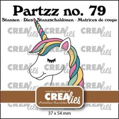 Crealies Partzz Eenhoorn CLPartzz79 37x54 mm (115634/5079) *