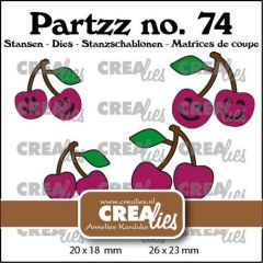 Crealies Partzz Kersen klein en middel CLPartzz74 26x23mm (115634/5074) *