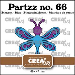 Crealies Partzz Libelle groot CLPartzz66 49 x 47 mm (115634/5066) *