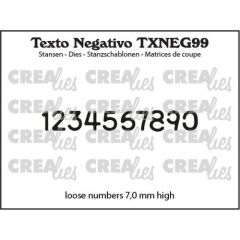 Crealies Texto Cijfers TXNEG99 7,0mm high (115634/7909) *