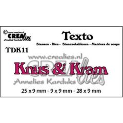 Crealies Texto Dansk Knus & Kram (DK) CLTDK11 9x9mm - 28x9mm (115634/4911) *