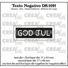 Crealies Texto DK: GOD JUL (horizontaal) DK10H max. 17x48mm (115634/6710) *