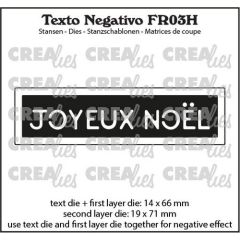 Crealies Texto FR: JOYEUX NOËL (horizontaal) FR03H max. 19x72mm (115634/6709) *
