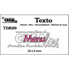 Crealies Texto Menu (DK) TDK09 29 x 9 mm (115634/4909) *
