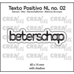 Crealies Texto Positivo beterschap - NL (H) 60x14 mm (POSNL02) *