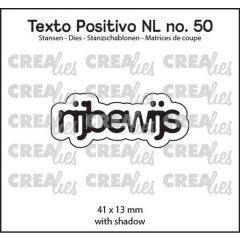 Crealies Texto Positivo rijbewijs - NL (H) 41x13 mm (POSNL50) *