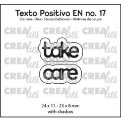 Crealies Texto Positivo take care - EN (H) 24x11 - 23x8mm (POSEN17) *