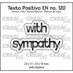 Crealies Texto Positivo with sympathy - EN (H) 23x11 - 53x14mm (POSEN120)*