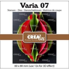 Crealies Varia 07 3D Kerstbal CLVARIA07 60x80mm(use12xfor3Deffect) (115634/1957) *