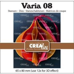 Crealies Varia 08 3D Kerstbal CLVARIA08 65x80mm(use12xfor3Deffect) (115634/1958) *