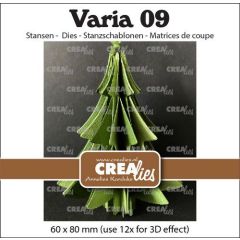 Crealies Varia 09 3D Kerstbal CLVARIA09 60x80mm(use12xfor3Deffect) (115634/1959) *