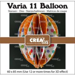 Crealies Varia 3D ballon 60x85mm (CLVAR11) *