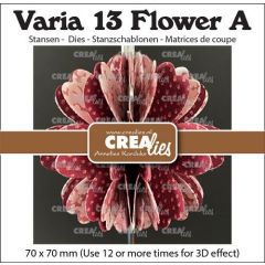 Crealies Varia 3D bloem A 70x70mm (CLVAR13) *