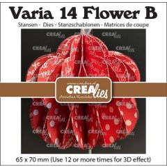 Crealies Varia 3D bloem B CLVAR14 65x70mm (115634/1964) *