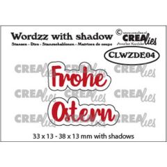 Crealies Wordzz with Shadow Frohe Ostern (DE) CLWZDE04 38x13mm (115634/5954) *